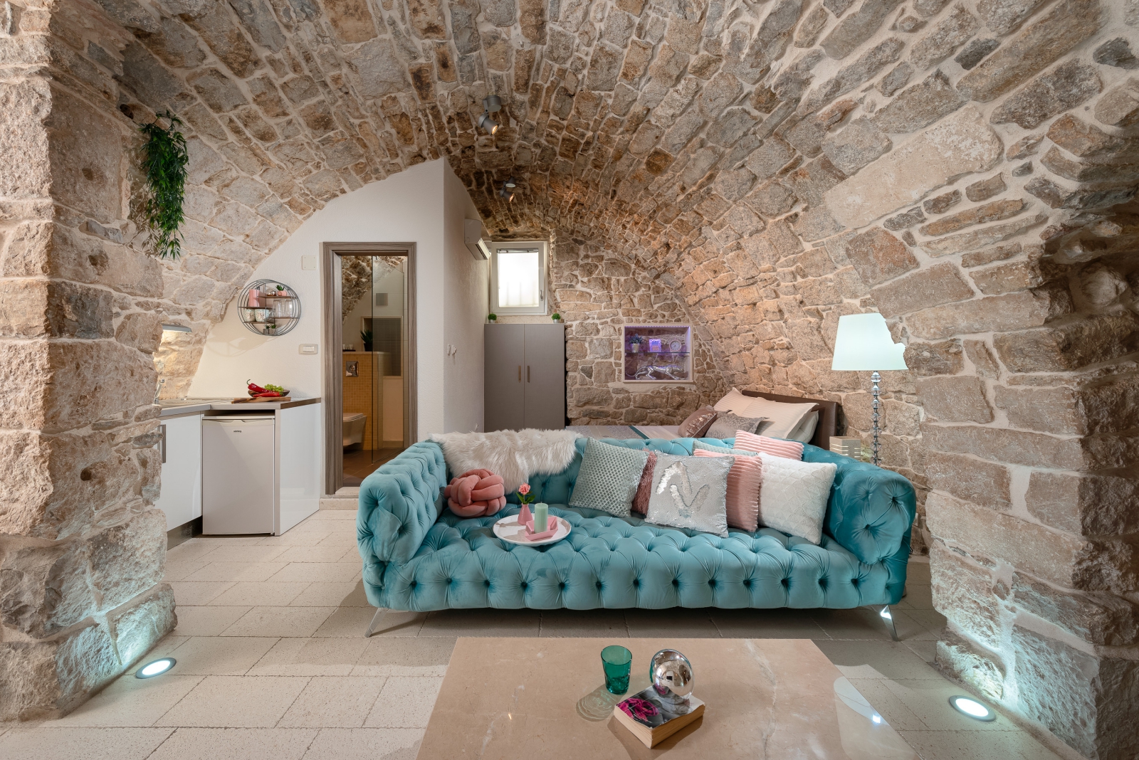 apartment in split, living and dining room